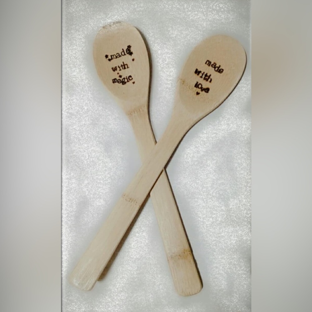 Engraved Wooden Spoons Set
